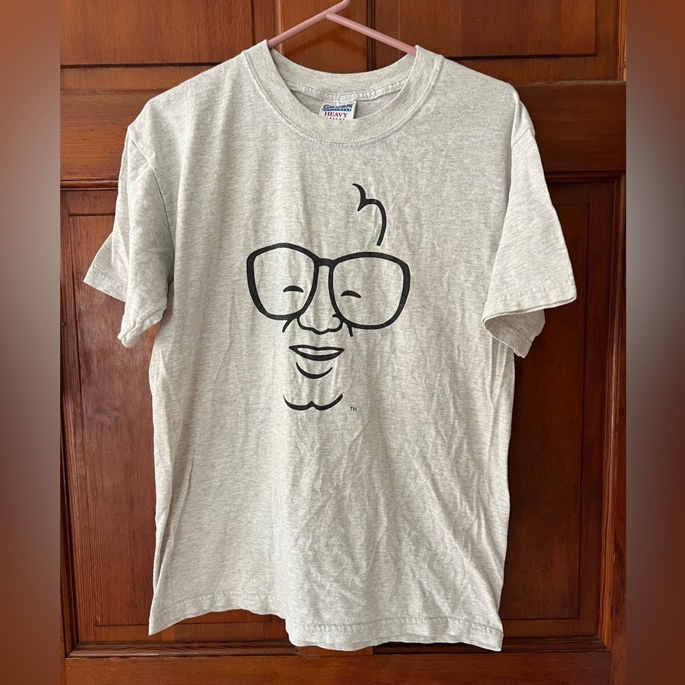 Harry Caray Holy Cow Restaurant T Shirt Chicago Cubs Gildan Heavy Cotton Gray M
